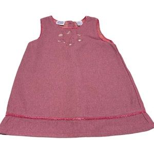 Hearts & Flowers toddler girl’s wool blend sleeveless lined dress size 24 Mo
